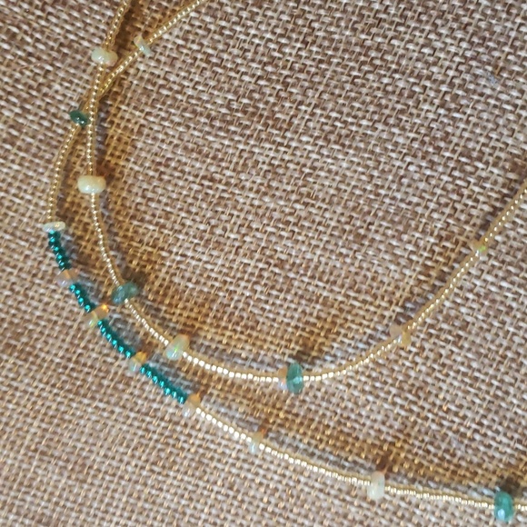 Emerald ,opal natural choker - Picture 3 of 9
